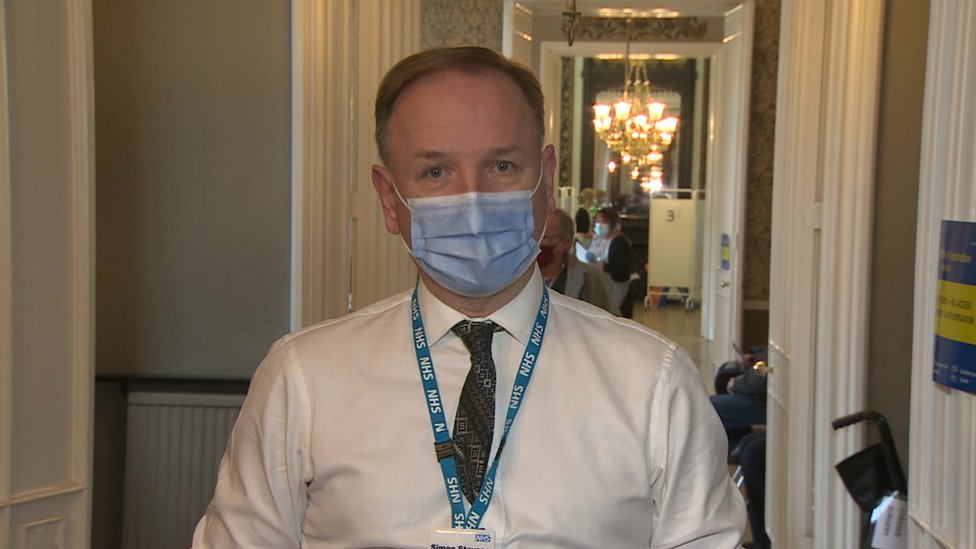 Sir Simon Stevens in a video message to NHS staff