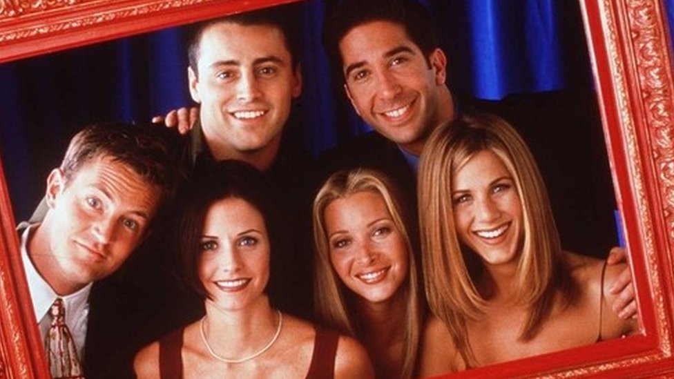 The cast of US sitcom Friends
