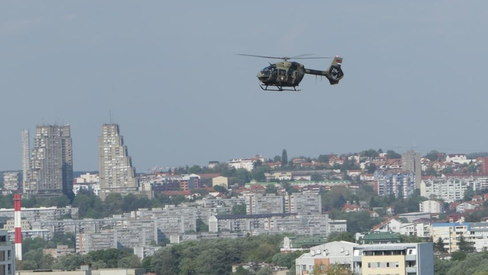 Helikopter iznad Beograda