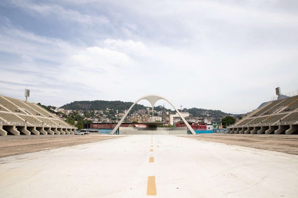 View of the empty Sambadrome