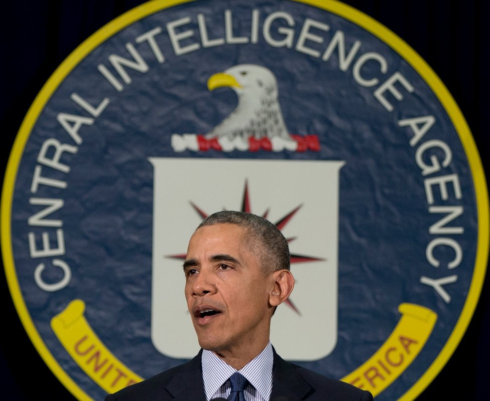 Президент Барак Обама выступает в штаб-квартире ЦРУ в Лэнгли