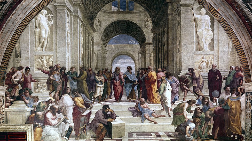 La Escuela de Atenas, obra del Renacimiento.