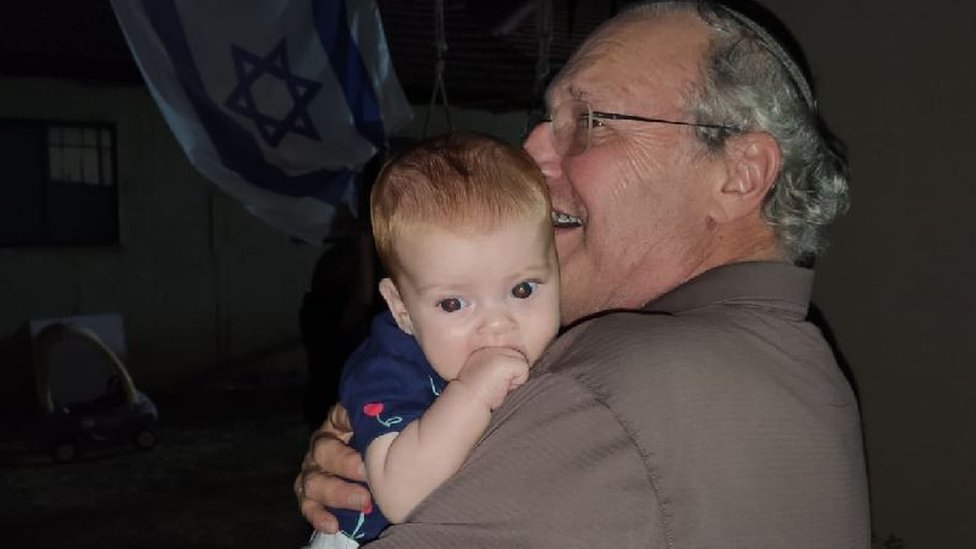 Zuroff with his youngest grand daughter Daniela