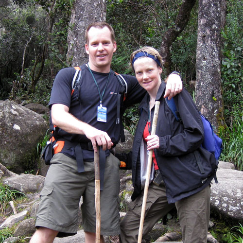 Stephen contó que pensaba constantemente en su familia. (Foto cortesía Stephen McGown) Stephen y Catherine McGown en unas vacaciones (Foto: Stephen McGown)