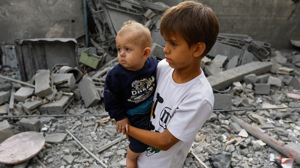 Kan Junis, južna Gaza, deca