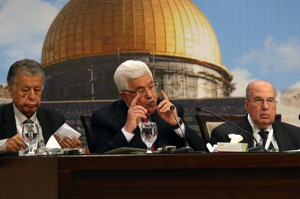 خطاب الرئيس عباس أذيع على التلفزيون الفلسطيني