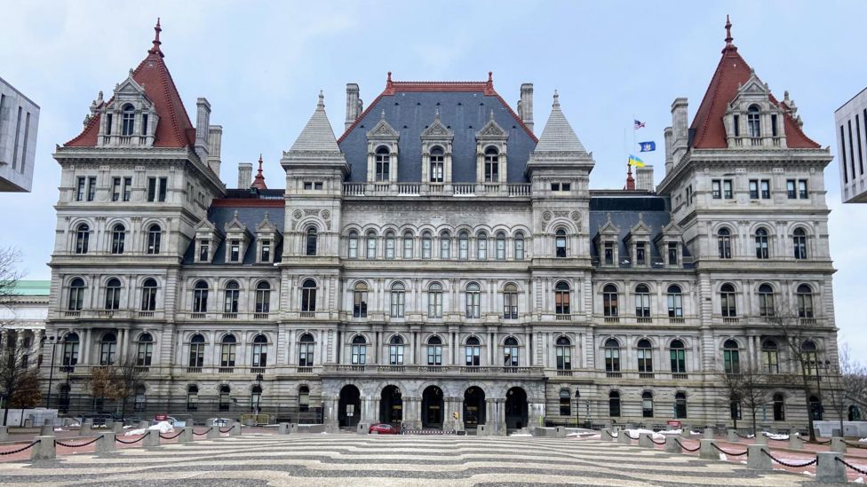 El capitolio en Albany, estado de Nueva York