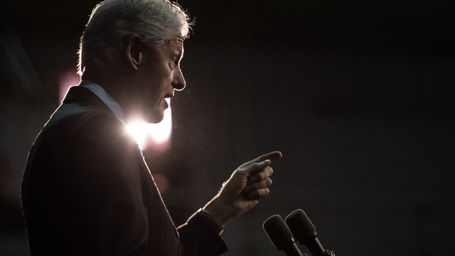 Bill Clinton introduces Hillary Clinton
