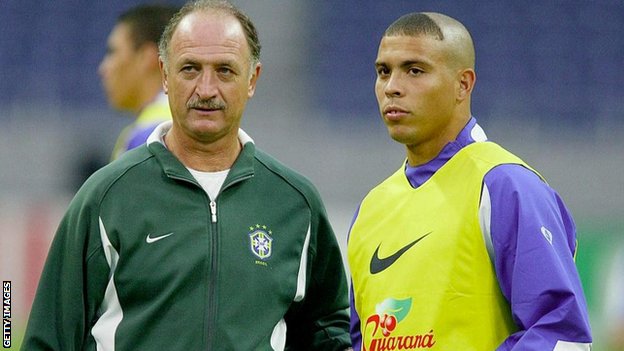 Luiz Felipe Scolari and Ronaldo