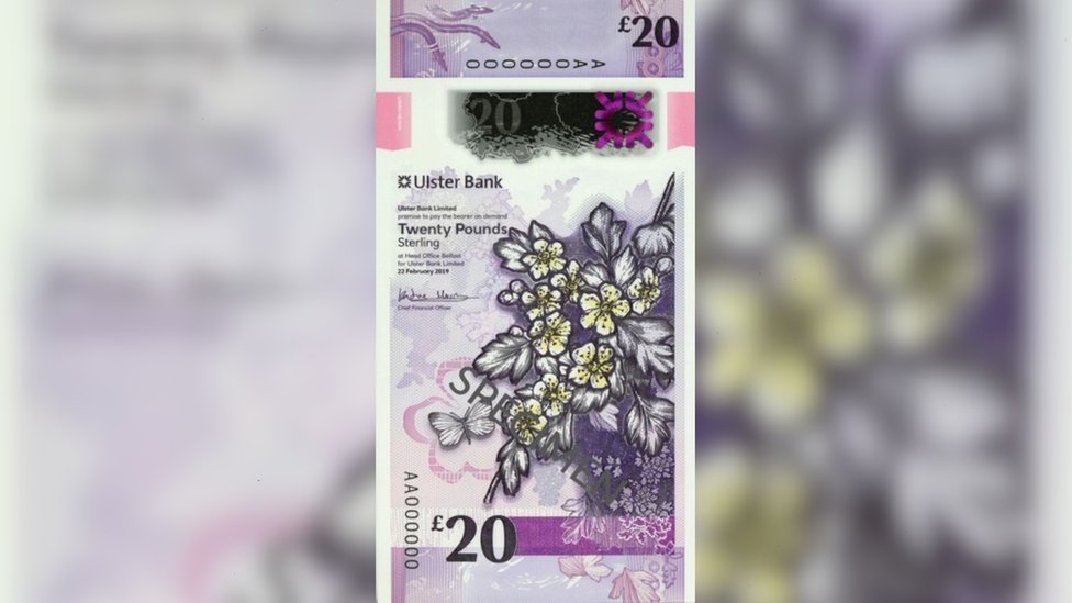 20 фунтов стерлингов полимерная банкнота Ольстера