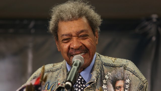 American promoter Don King was in typically ebullient form