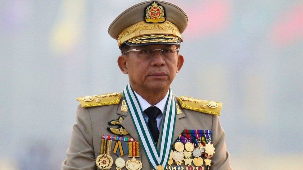 رئيس المجلس العسكري في ميانمار مين أونغ هلينغ