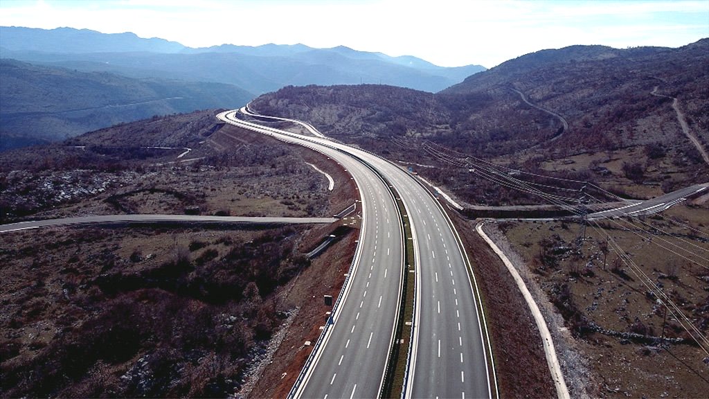 Autopista en Montenegro.