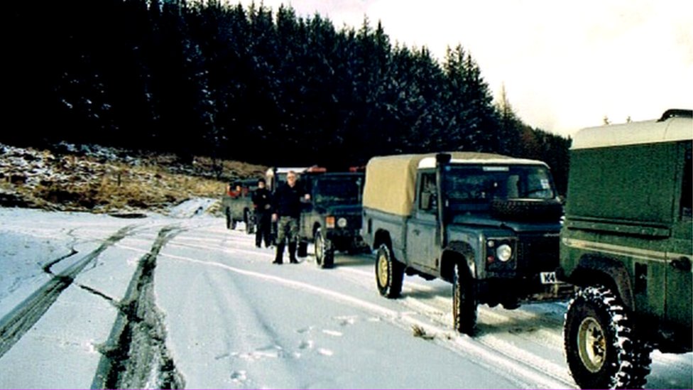 Клуб Land Rover из Уорикшира и Уэст-Мидлендса на митинге в Уэльсе