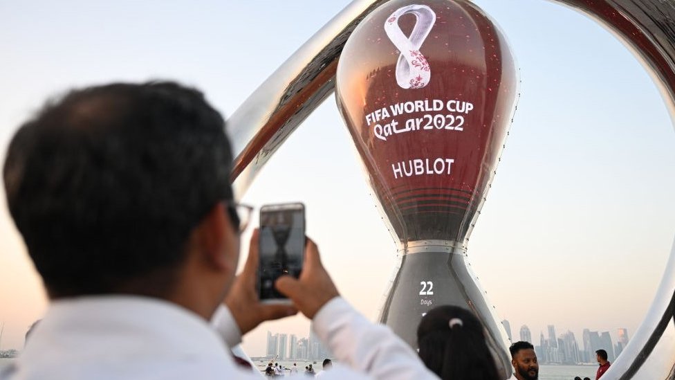 ساعة العد التنازلي لكأس العالم في الدوحة