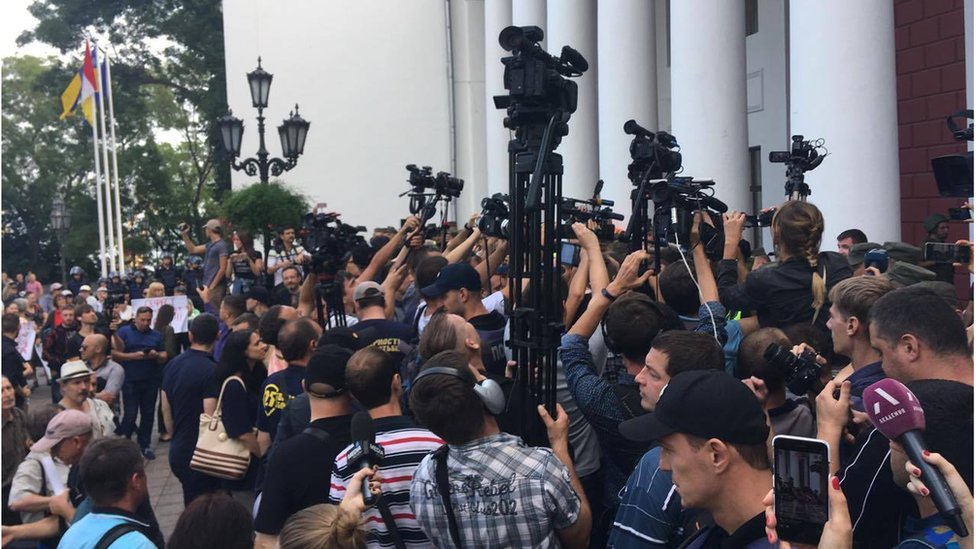 сутички біля мерії Одеси