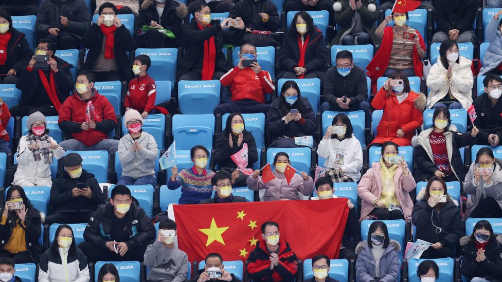 受新冠肺炎疫情影響，一般北京市民不能買票觀看冬季奧運賽事。