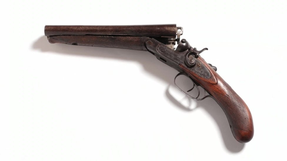 Gun belonging to Kray twins