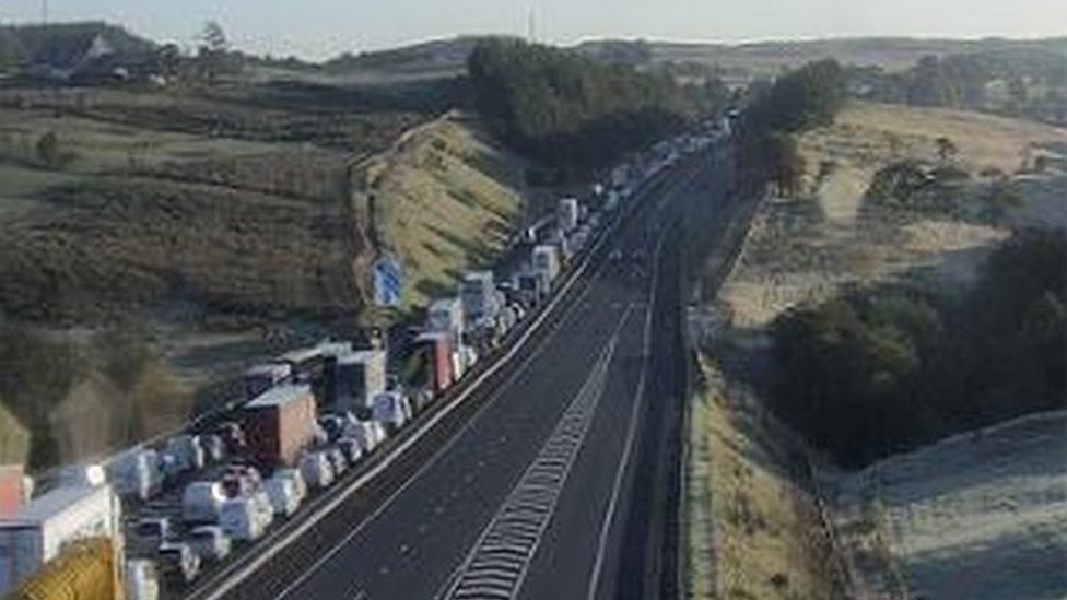 M8 crash Woman killed as crash closes Scotland s busiest motorway