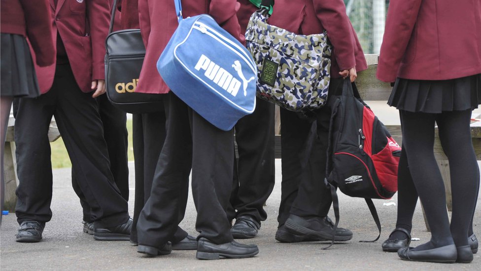 Sexy School Girl Vedio - Harassment: Girls 'wear shorts under school skirts' - BBC News