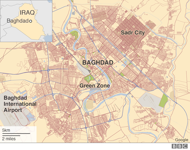 Карта Багдада