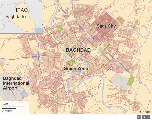 Map of Baghdad