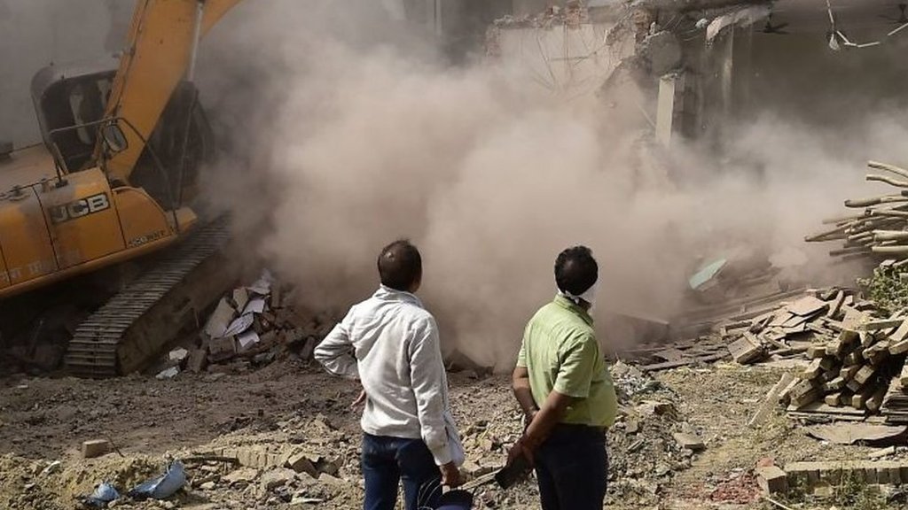 Indian officials demolish houses of Muslims after protests