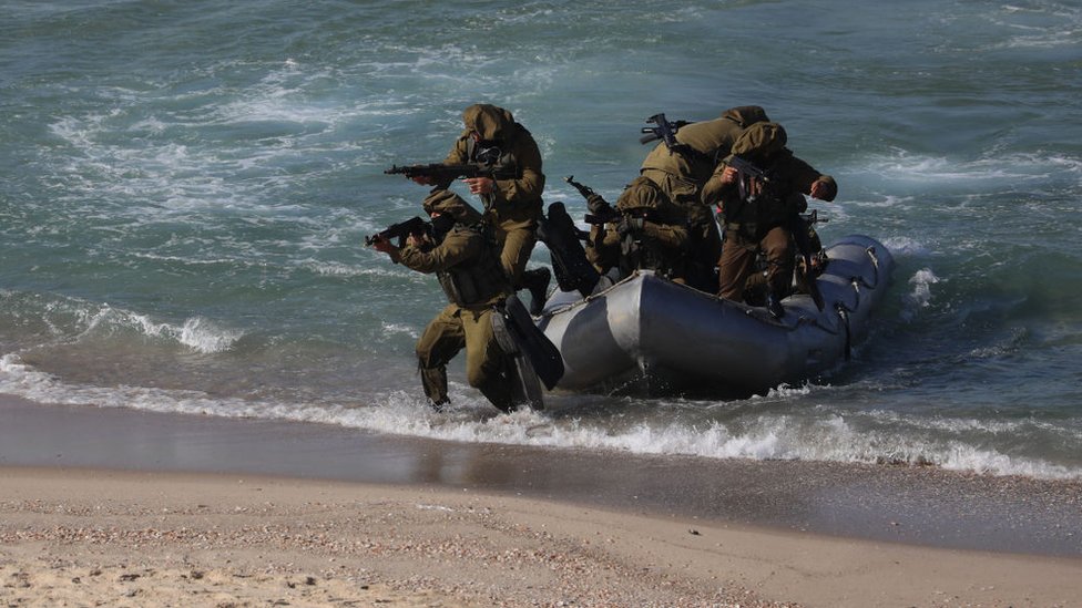 Military exercises in Gaza.