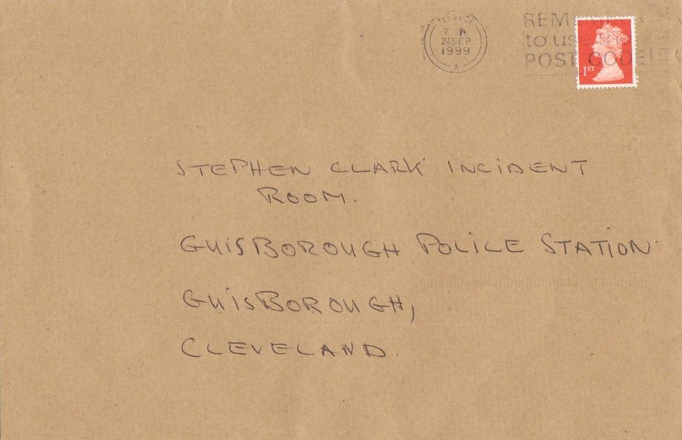 Письмо в полицию о предполагаемом убийце Стивена Кларка