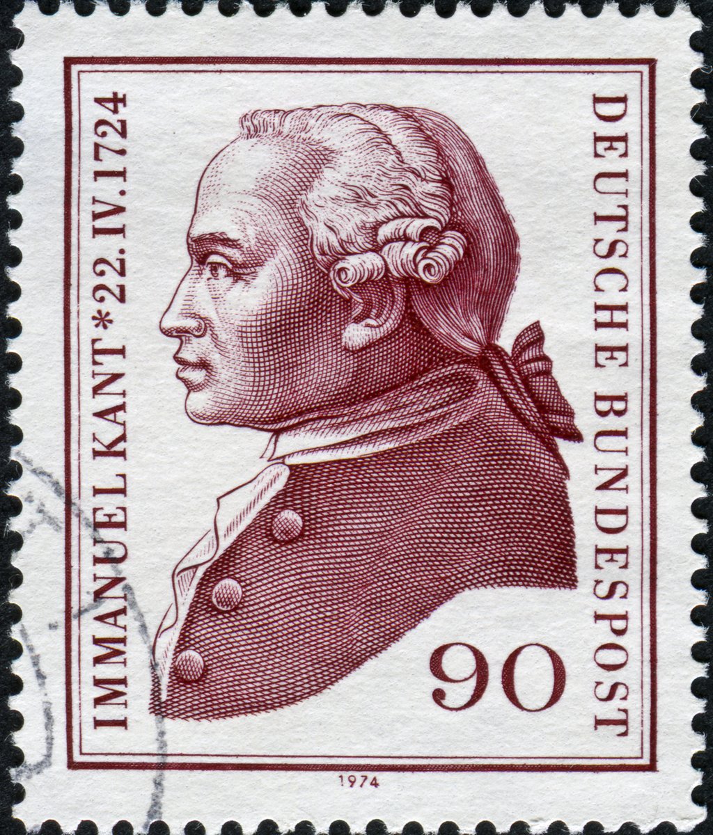 German stamp celebrating Kant.