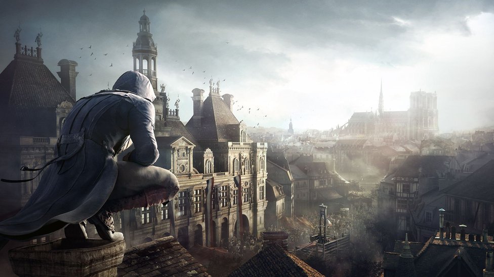 Assassins Creed Porn Captions - Notre-Dame: Assassin's Creed Unity giveaway praised - BBC News