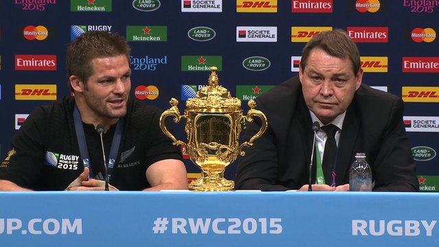 Richie McCaw and coach Steve Hansen