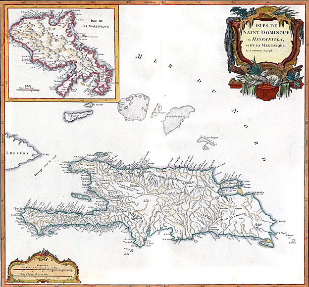 Mapa de cuando era colonia española y francesa