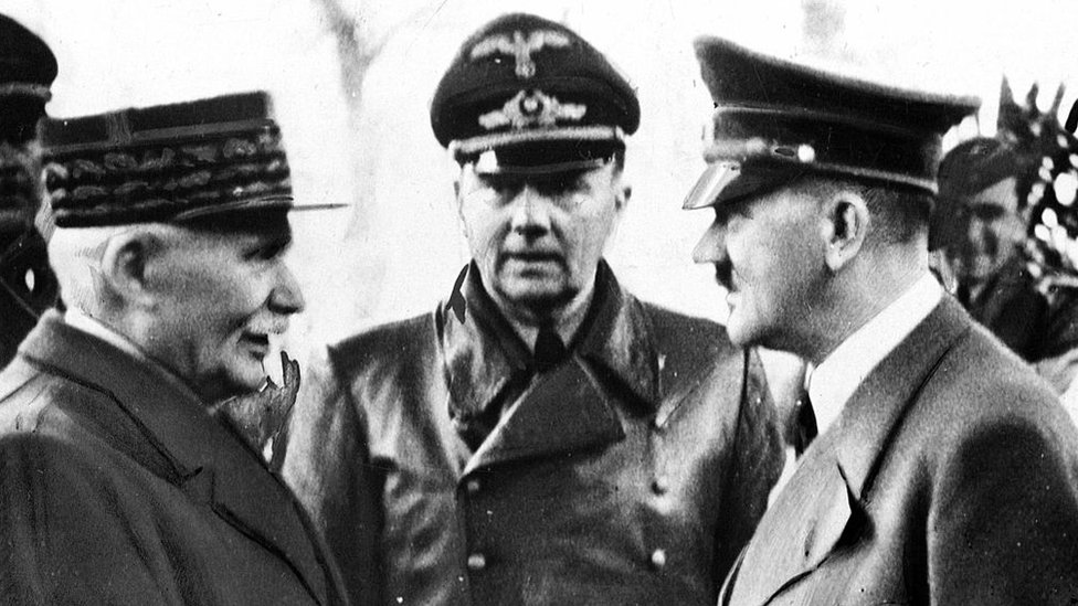 لقاء بين فيليب بيتان وأدولف هتلر. مونتوار سور لو لوار في 24 أكتوبر 1940