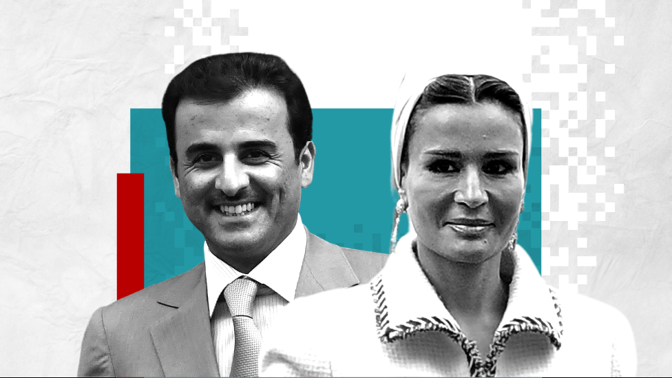 Katar Emiri Şeyh Temim bin Hamad El Sani ve eşi Şeyha Moza Bint Nasır