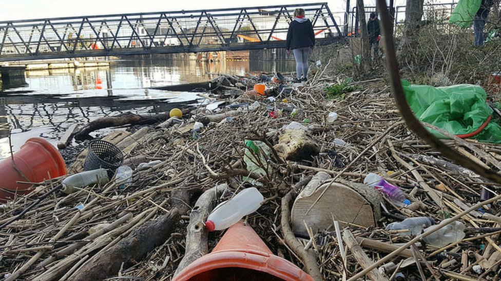 Plastic pollution Litter in Cardiff rivers 'shocking' BBC News