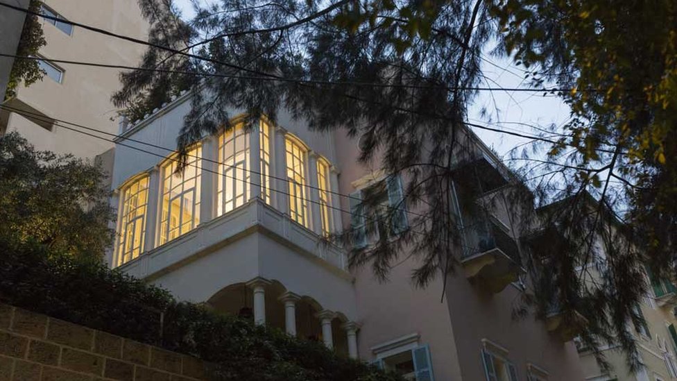 La casa en Beirut en donde Ghosn vive ahora.