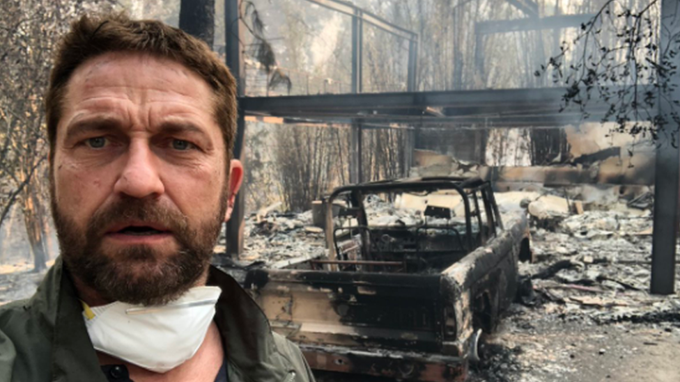 Actor Gerard Butler's home destroyed by California wildfire