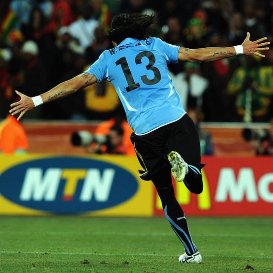 Abreu contó hace unos años que solamente le habían atajado dos veces sus picadas, pero la del mundial entró. Sebastián Abreu