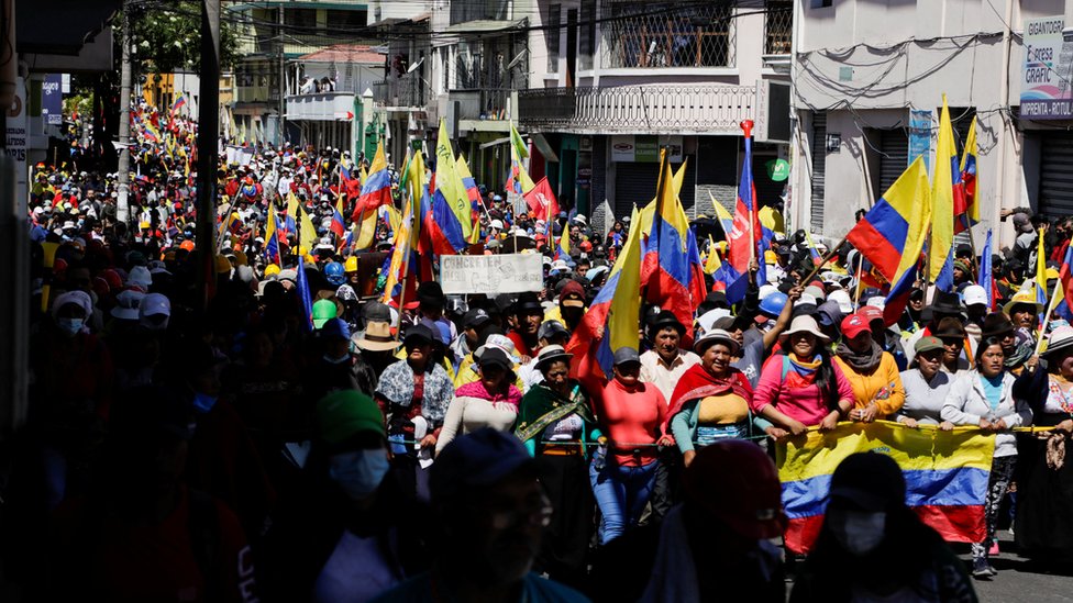 Protesta en Ecuador