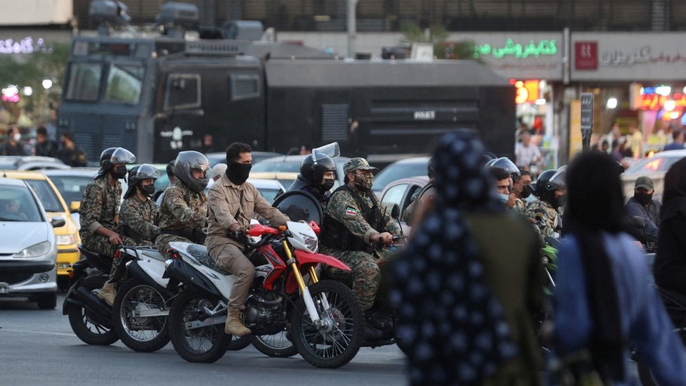 شرطة مكافحة الشغب في طهران، إيران (3- 9 - 2022)