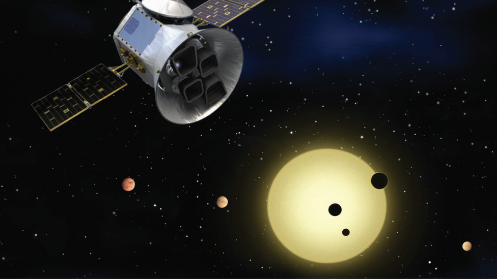 Umetničko delo: Planete su pronađene pomoću Nasinog svemirskog teleskopa TESS