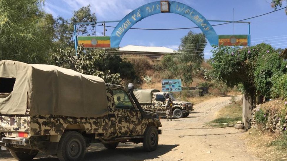 Армейские машины в Тыграе, Эфиопия - ноябрь 2020 г.