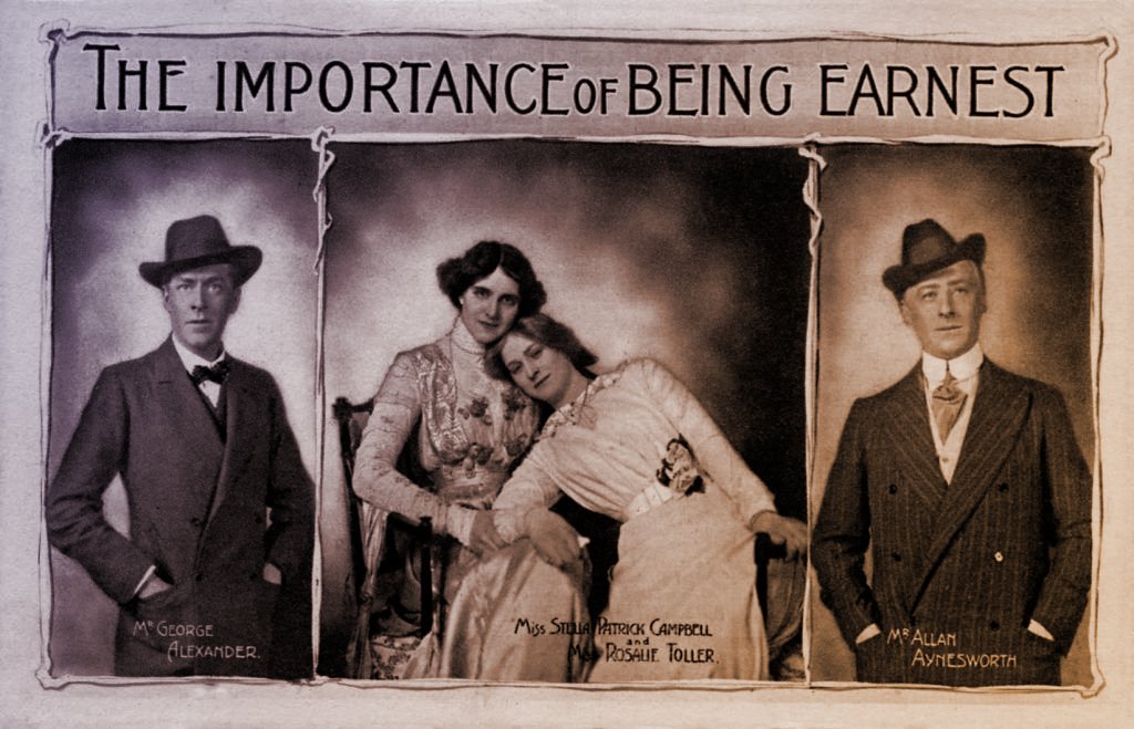Un cartel de la obra de teatro de Wilde 'La importancia de llamarse Ernesto' (1895).