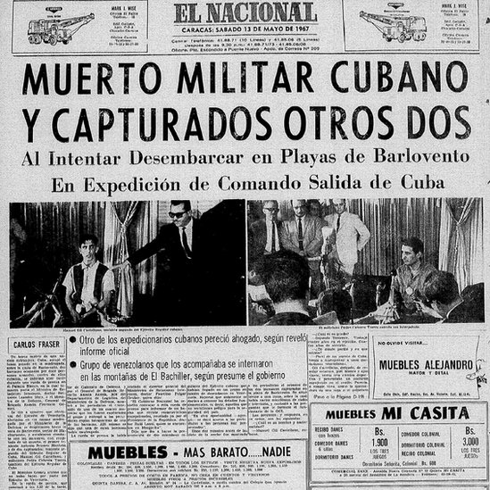 Titular de El Nacional del 13 de mayo de 1967