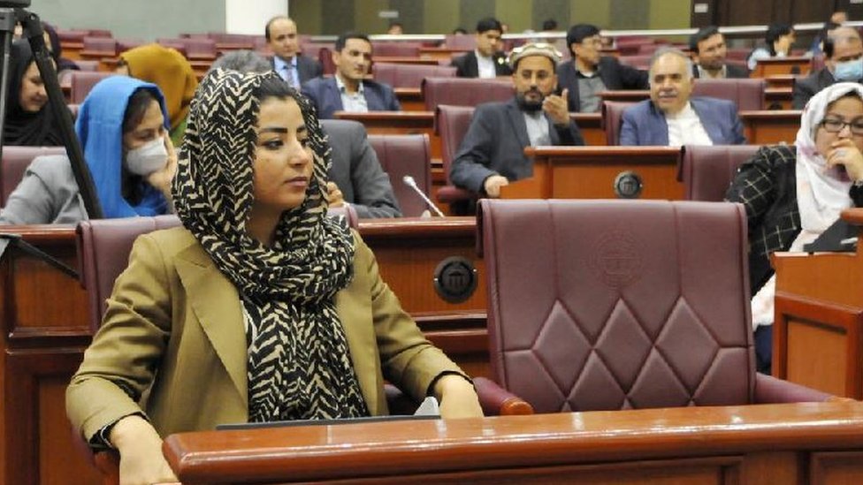 Farzhana Kochai in parliament