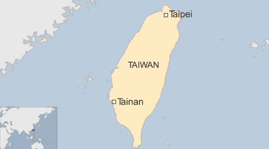Карта с изображением Тайнаня