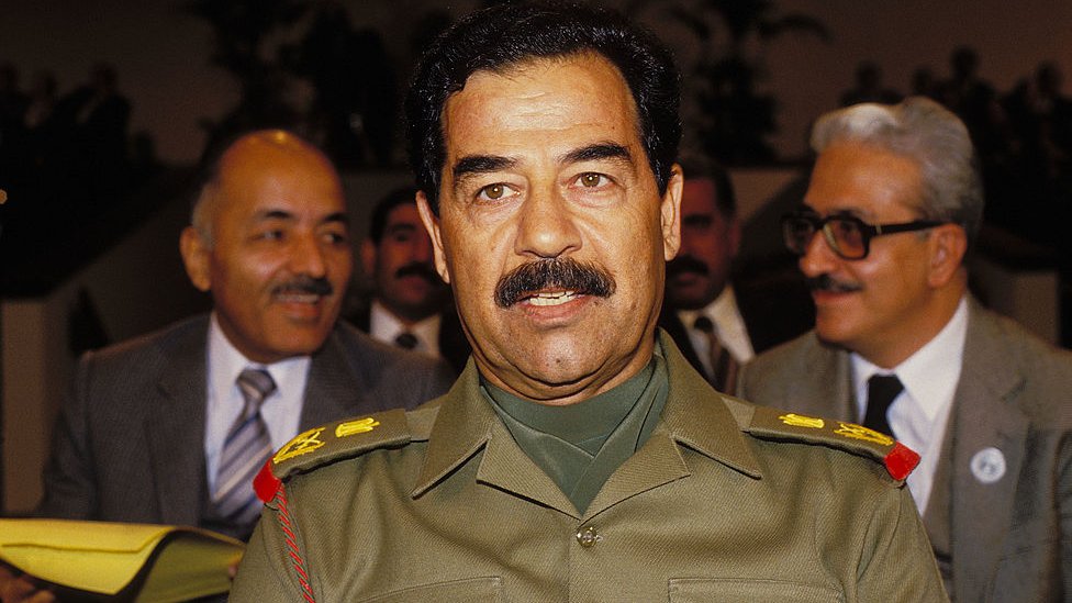 Saddam Hussein en noviembre de 1987.
