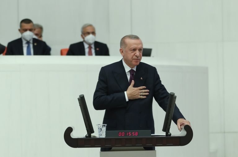 Cumhurbaşkanı ve AKP Genel Başkanı Recep Tayyip Erdoğan