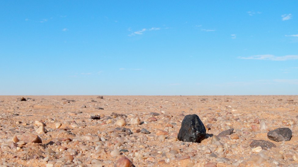 Restos del meteorito 2008 TC3